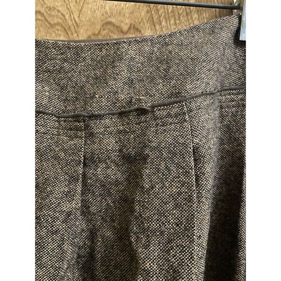 Peter Nygard Wool Embroidered Brocade Textured Skirt Removable Fur Trim Size 10 - Picture 12 of 16